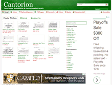 Tablet Screenshot of cantorionnoten.de